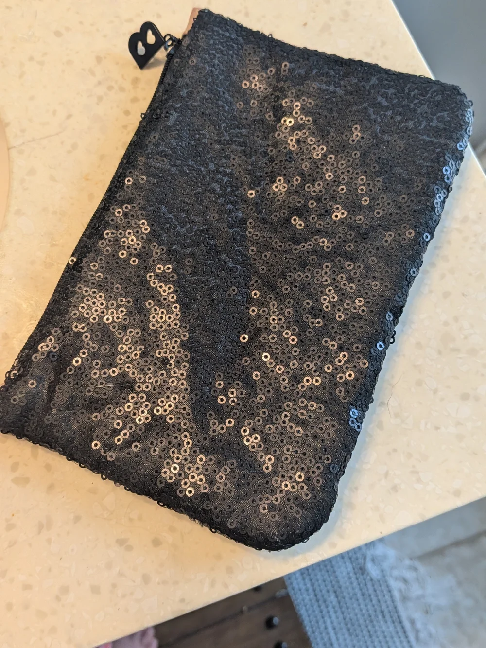 Betty Boop x Ipsy Makeup Bag – Black Sequin Pouch